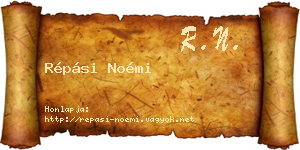 Répási Noémi névjegykártya